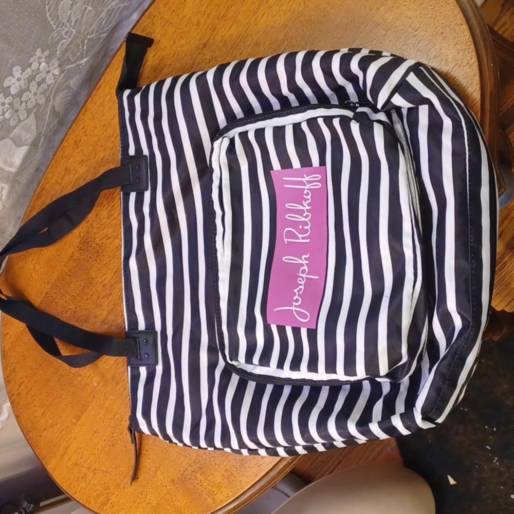 Joseph Ribkoff striped convertible tote bag